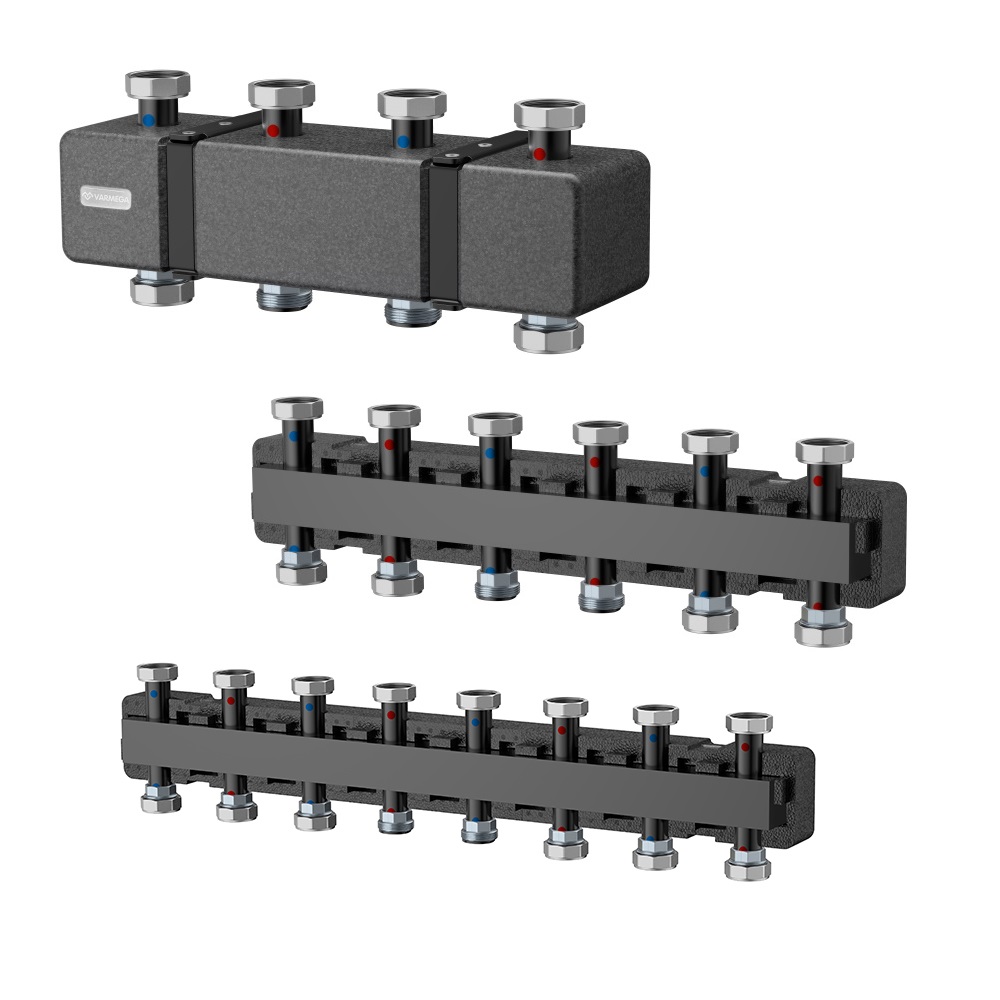 Распределительный коллектор Varmega V-Flow с термоизоляцией